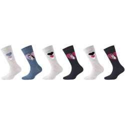 6er Pack camano Soft Baumwoll Horse Crew Socken Kinder...