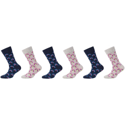 6er Pack camano Soft Bio-Baumwoll Crew Socken Kinder 9200...