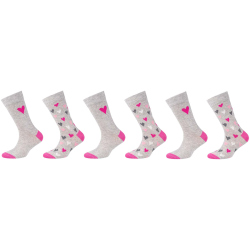 6er Pack camano Soft Bio-Baumwoll Crew Socken Kinder 9200...