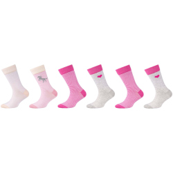 6er Pack camano Soft Bio-Baumwoll Crew Socken Kinder 9200...