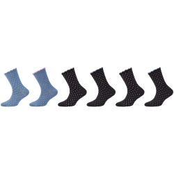 6er Pack camano Soft Viskose Crew Socken Kinder 9999 -...