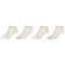 4er Pack camano Silky Feeling Mini Stripe Sneakersocken Damen 1000 - white 35-38