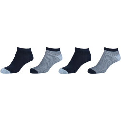 4er Pack camano Silky Feeling Mini Stripe Sneakersocken...