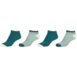4er Pack camano Silky Feeling Mini Stripe Sneakersocken...