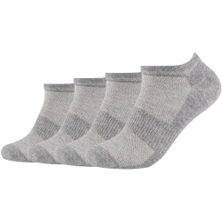 4er Pack camano Soft Sneakersocken 9300 - light grey...