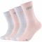 4er Pack SKECHERS Cushioned Crew Tennissocken 4281 - apricot melange 39-42