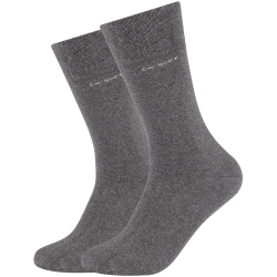 2er Pack camano Soft Bamboo Crew Socken 9700 - dark grey...