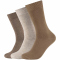 3er Pack camano Comfort Baumwoll Crew Socken 8468 - tigers eye 43-46