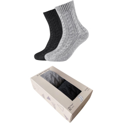 2er Pack camano Cosy Cable Stitch Socken Damen 9997 -...