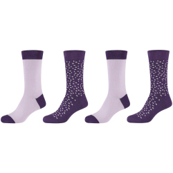 4er Pack camano Soft Wild Dots Crew Socken Damen 4898 -...