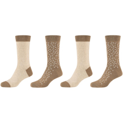 4er Pack camano Soft Wild Dots Crew Socken Damen 8662 -...