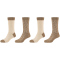4er Pack camano Soft Wild Dots Crew Socken Damen 8662 - sepia tint 39-42