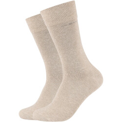 2er Pack camano Soft Bamboo Crew Socken 8200 - nature...