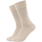2er Pack camano Soft Bamboo Crew Socken 8200 - nature melange 36-40