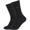 2er Pack camano Soft Bamboo Crew Socken 9999 - black 36-40