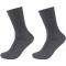 2er Pack camano Super Soft Bio-Baumwoll Rib Diabetiker Crew Socken 9700 - dark grey melange 35-38