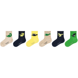 6er Pack camano Soft Bio-Baumwoll Patterned Baby-Socken...