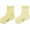 2er Pack camano Soft Bio-Baumwoll Patterned Baby-Socken 2060 - pastell yellow 15-18