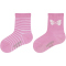 2er Pack camano Soft Bio-Baumwoll Patterned Baby-Socken 4160 - sweet lilac 15-18
