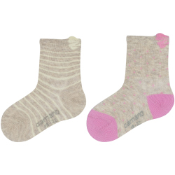 2er Pack camano Soft Bio-Baumwoll Patterned Baby-Socken...