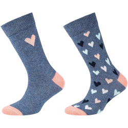 2er Pack camano Soft Bio-Baumwoll Crew Socken Kinder 5500...