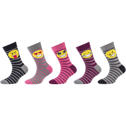 5er Pack camano Soft Recycled Cotton Crew Socken Kinder...