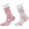 2er Pack camano Soft Bio-Baumwoll Crew Socken Kinder 1201 - offwhite 27-30