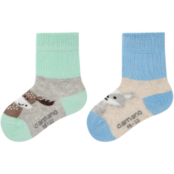 2er Pack camano Soft Bio-Baumwoll Baby-Socken 8200 -...