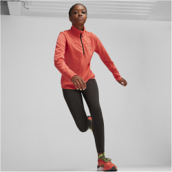 PUMA Seasons Polypropylene Rain Cell 1/4-Zip Laufshirt Damen