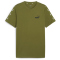 PUMA Ess+ Metallic Tape T-Shirt Herren 30 - olive green XXL