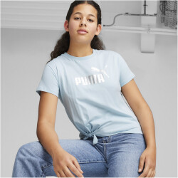 PUMA Ess+ Metallic Logo Knotted T-Shirt Mädchen 22 -...