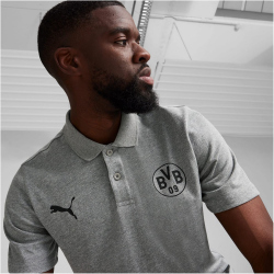 PUMA BVB Borussia Dortmund Essentials Poloshirt Herren 08 - medium gray heather S