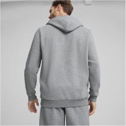 PUMA BVB Borussia Dortmund Essentials Fleece Hoodie Herren 08 - medium gray heather S