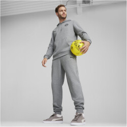 PUMA BVB Borussia Dortmund Essentials Fleece Hoodie Herren 08 - medium gray heather XL