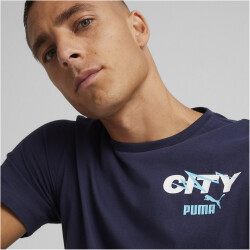 PUMA Manchester City FC Ftblicons T-Shirt Herren 05 - PUMA navy/PUMA white S