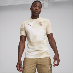 PUMA Manchester City FC kurzarm Aufwärmtrikot 2024/25 Herren 03 - granola/aubergine S