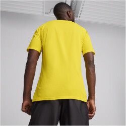 PUMA BVB Borussia Dortmund kurzarm Aufwärmtrikot 2023/24 Herren 01 - cyber yellow/puma black M
