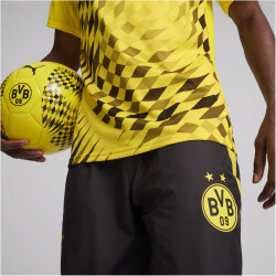 PUMA BVB Borussia Dortmund kurzarm Aufwärmtrikot 2023/24 Herren 01 - cyber yellow/puma black M