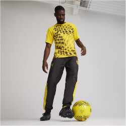 PUMA BVB Borussia Dortmund kurzarm Aufwärmtrikot 2023/24 Herren 01 - cyber yellow/puma black M
