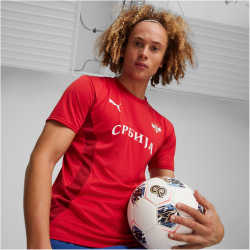 PUMA FSS Serbien kurzarm Aufw&auml;rmtrikot EM 2024...