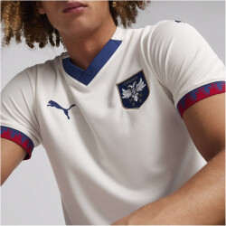 PUMA FSS Serbien Auswärtstrikot EM 2024 Herren 04 - warm white/clyde royal S