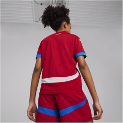 PUMA FSS Serbien Heimtrikot EM 2024 Kinder 01 - dark cherry/puma team royal 128