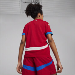 PUMA FSS Serbien Heimtrikot EM 2024 Kinder 01 - dark cherry/puma team royal 164