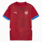 PUMA FSS Serbien Heimtrikot EM 2024 Kinder 01 - dark cherry/puma team royal 164