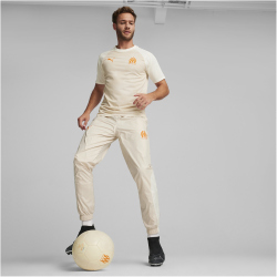 PUMA Olympique Marseille kurzarm Aufw&auml;rmtrikot 2024/25 Herren 24 - pristine/rickie orange M