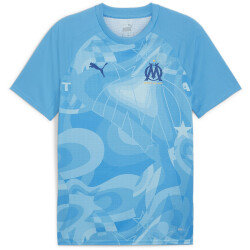 PUMA Olympique Marseille kurzarm Aufwärmtrikot...