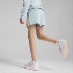 PUMA Power Colorblock Sweatshorts Mädchen 22 - turquoise surf 128