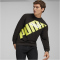 PUMA Power Graphic Crew Sweatshirt Herren 51 - PUMA black/lime sheen S