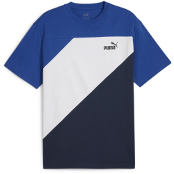 PUMA Power Colorblock T-Shirt Herren 14 - club navy S