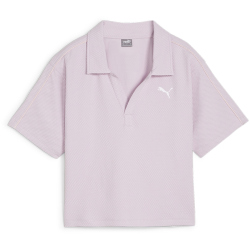 PUMA HER Poloshirt Damen 60 - grape mist XS